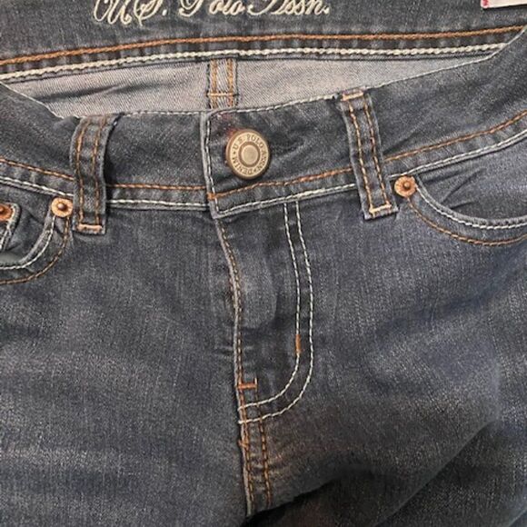 U S Polo Assn Cassidy 5 pocket Boot Cut jeans, size 3/4 - Picture 3 of 4